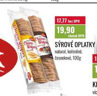 SYROVÉ OPLATKY 100g