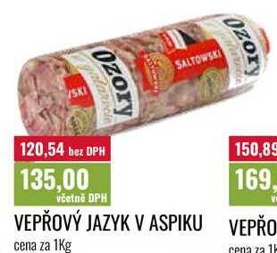 VEPŘOVÝ JAZYK V ASPIKU cena za 1Kg