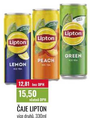 ČAJE LIPTON 330ml