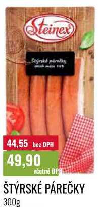 ŠTÝRSKÉ PÁREČKY 300g