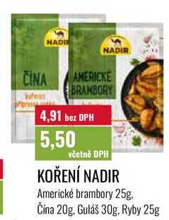 KOŘENÍ NADIR