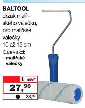 BALTOOL držák malířského válečku, pro malířské válečky 10 až 15 cm