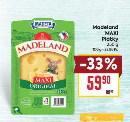 Madeland MAXI Plátky 250 g