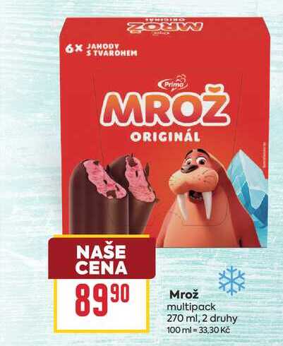 Mrož multipack 270 ml, 2 druhy