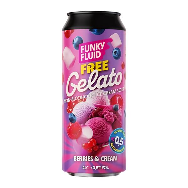Funky Fluid Free Gelato - Berries & Cream nealko, plech