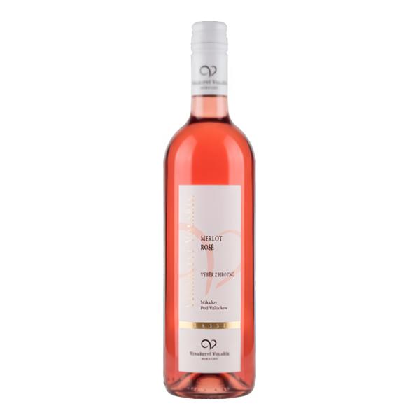 Vinařství Volařík Merlot Rosé, výběr z hroznů