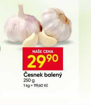Česnek balený 250
