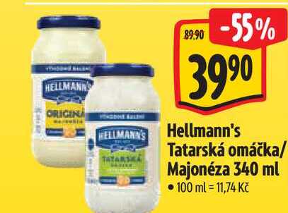 Hellmann's Tatarská omáčka/ Majonéza 340 ml