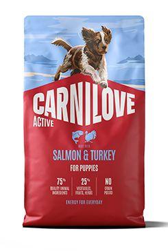 Carnilove Dog Active Dry Salmon&turkey Puppies 4kg