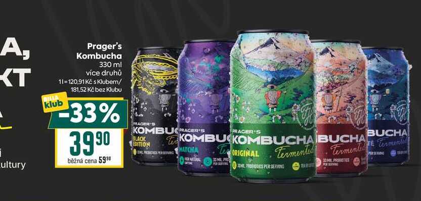 Prager's Kombucha 330 ml