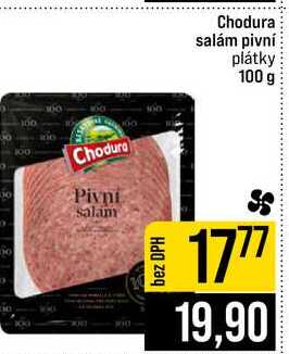 Chodura salám pivní plátky 100 g
