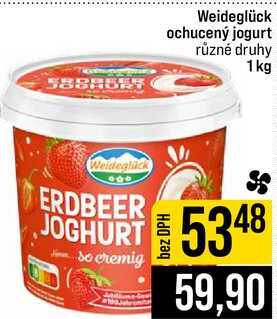 Weideglück ochucený jogurt různé druhy 1 kg
