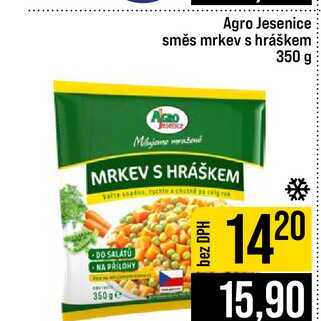 Agro Jesenice směs mrkev s hráškem 350 g