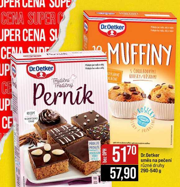 Dr.Oetker směs na pečení různé druhy 290-540 g