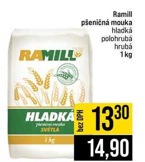 Ramill pšeničná mouka hladká polohrubá hrubá 1kg