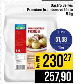 Gastro Servis Premium bramborové těsto 5 kg