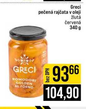 Greci pečená rajčata v oleji žlutá červená 340 g
