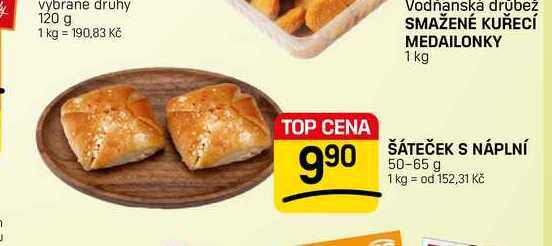ŠÁTEČEK S NÁPLNÍ 50-65 g 