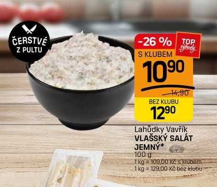 VLAŠSKÝ SALÁT JEMNY* 100 g 