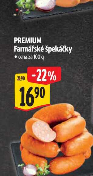 PREMIUM Farmářské špekáčky 100 g