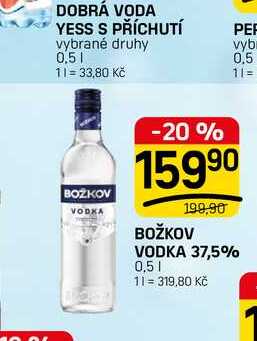 BOŽKOV VODKA 37,5% 0,5l v akci