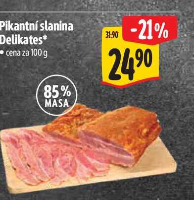 Pikantní slanina Delikates 100 g