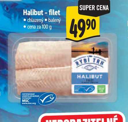 Halibut - filet  100 g