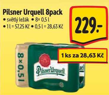 Pilsner Urquell 8pack, 8x 0,5 l