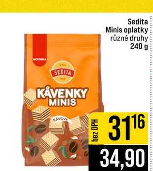 Sedita Minis oplatky různé druhy 240 g
