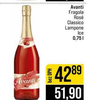 Avanti Fragola Rosé Classico Lampone Ice 0,75l