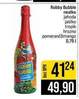 Robby Bubble nealko jahoda jablko tropik hrozno pomeranč&mango 0,75l