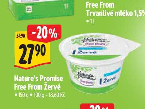 Nature's Promise Free From Žervé 150 g