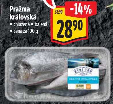 Pražma královská, cena za 100 g 