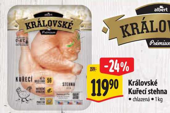Královské Kuřecí stehna, 1 kg