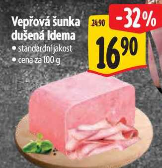 Vepřová šunka dušená Idema, cena za 100 g