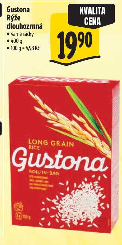 Gustona Rýže dlouhozrnná, 400 g