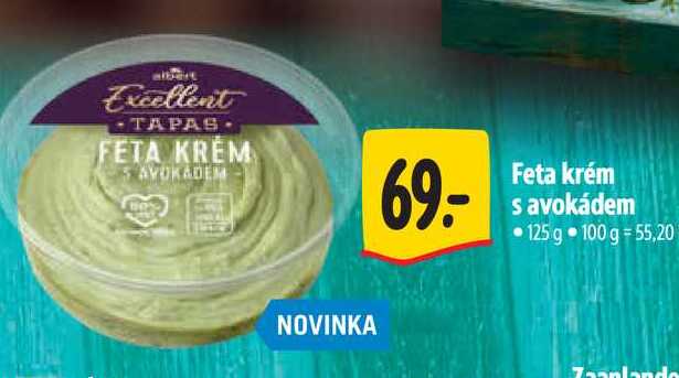 Feta krém s avokádem 125 g