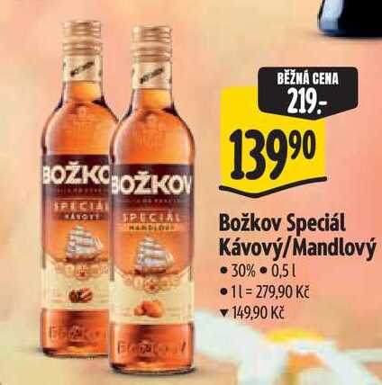 Božkov Speciál Kávový/Mandlový 0,5 l