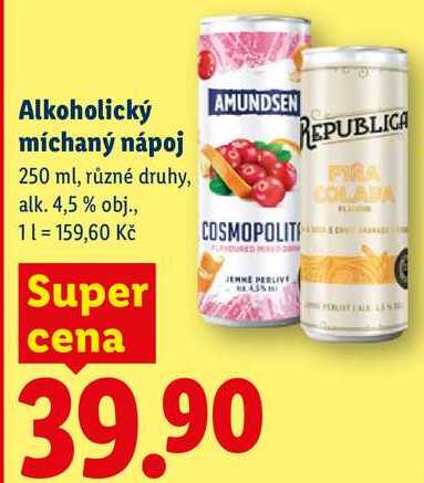 Alkoholický míchaný nápoj, 250 ml