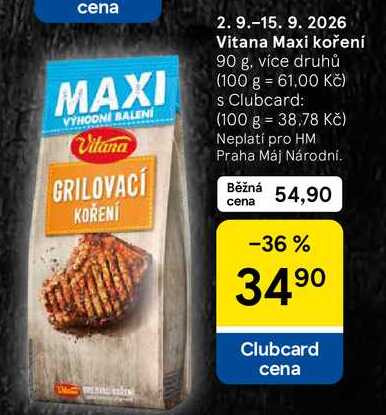 Vitana Maxi koření, 90 g, více druhů 