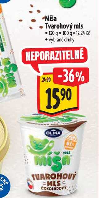 Míša Tvarohový mls  130 g 