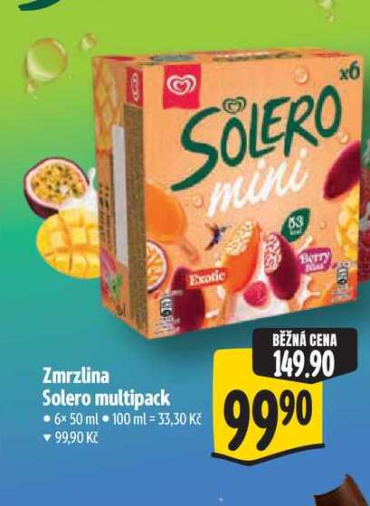  Zmrzlina Solero multipack  6x50 ml  