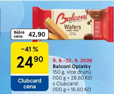 Balconi Oplatky, 150 g, více druhů  