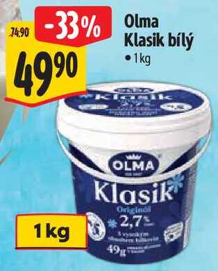 Olma Klasik bílý, 1 kg