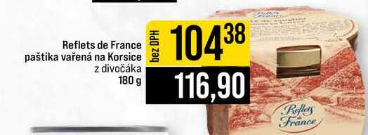 Reflets de France paštika vařená na Korsice z divočáka 180 g