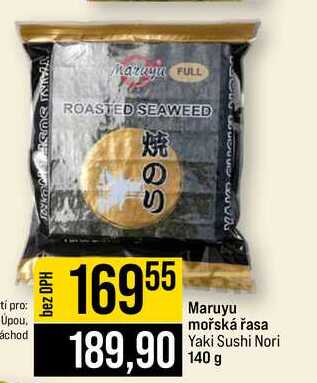 Maruyu mořská řasa Yaki Sushi Nori 140 g
