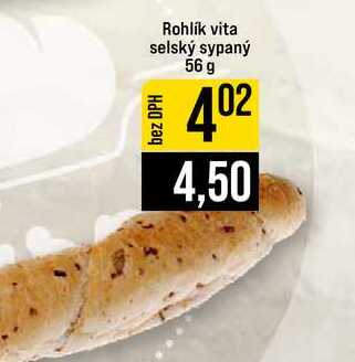 Rohlík vita selský sypaný 56 g