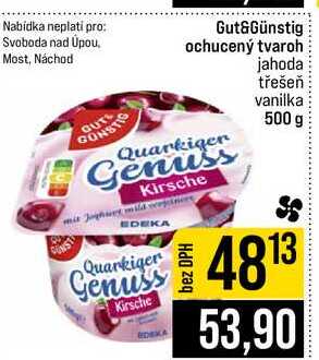 Gut&Günstig ochucený tvaroh jahoda třešeň vanilka 500 g