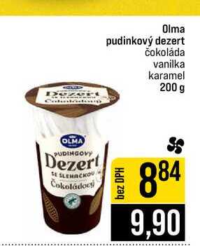Olma pudinkový dezert čokoláda vanilka karamel 200 g