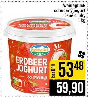 Weideglück ochucený jogurt různé druhy 1kg